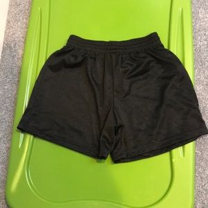 Black soccer shorts